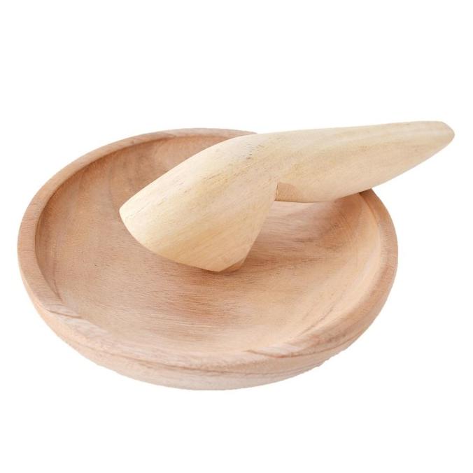 

Harap Baca Deskripsi Sebelum Order Wooden Mortar And Pestle / Cobek Dan Ulekan Kayu 15Cm