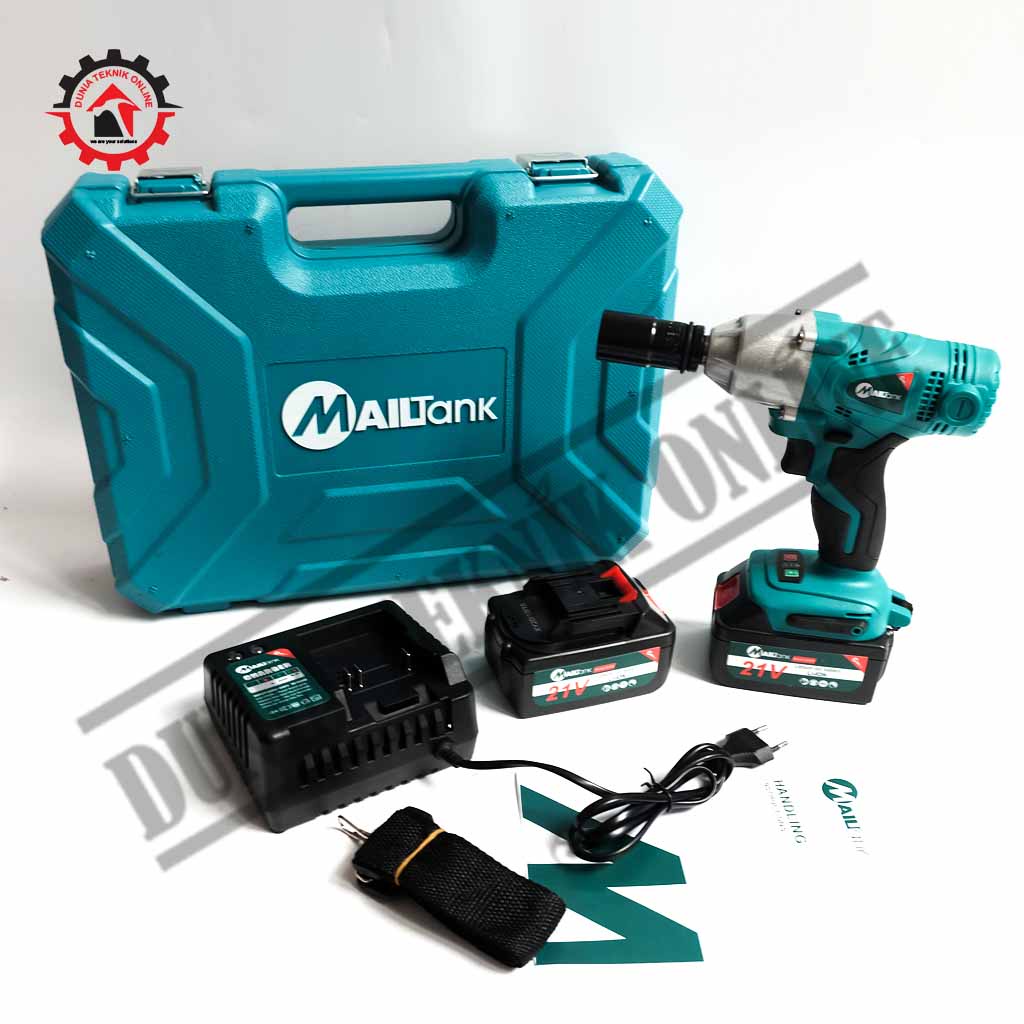 Mesin Impact Wrench Pembuka Baut Baterai MAILTANK Cordless Impact 21V