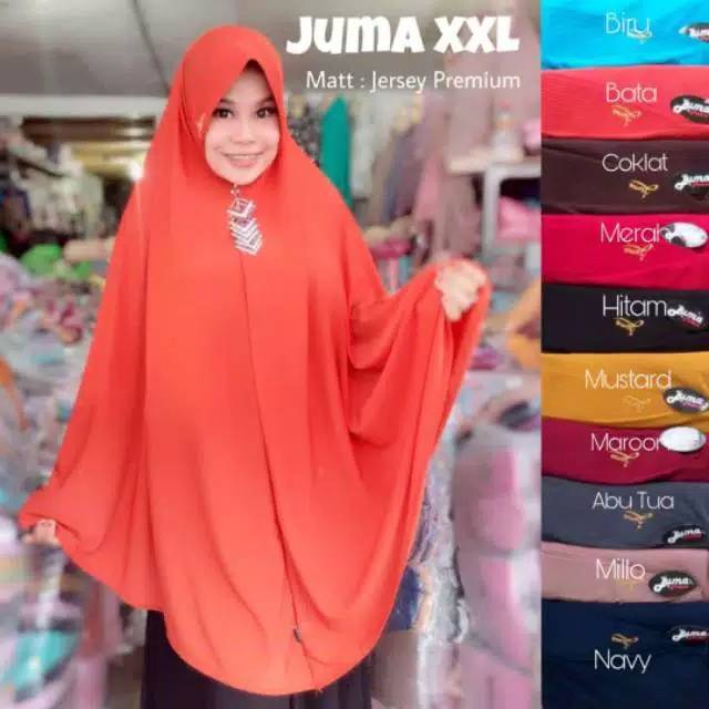 JUMA XXL TERMURAH - HIJAB /JILBAB / KERUDUNG SYAR'I PANJANG/ KHIMAR /JILBAB INSTAN