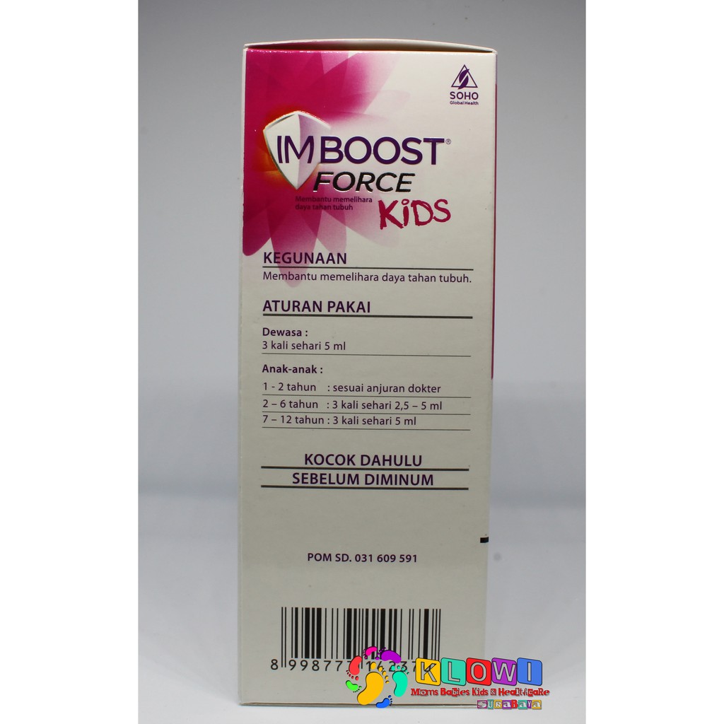 100% Original Imboost Force Kids Sirup 120Ml / Suplemen Daya Tahan Tubuh