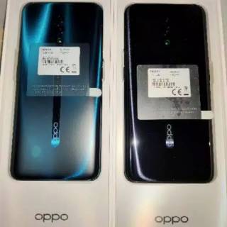  Hp  oppo reno ram 6gb kamera pop up hiu  miring warna hijau 