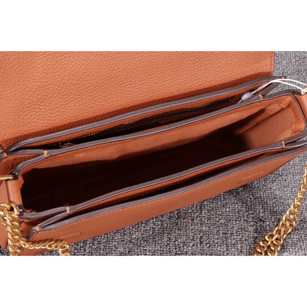 Ori TB litchi pattern head layer cowhide material ladies shoulder bag messenger bag chain bag