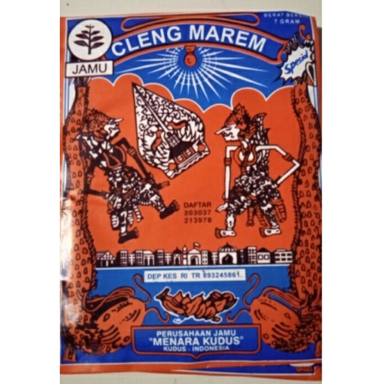 

Grosir CLENG MAREM cap wayang Becak pegal linu Original isi 25 sachet