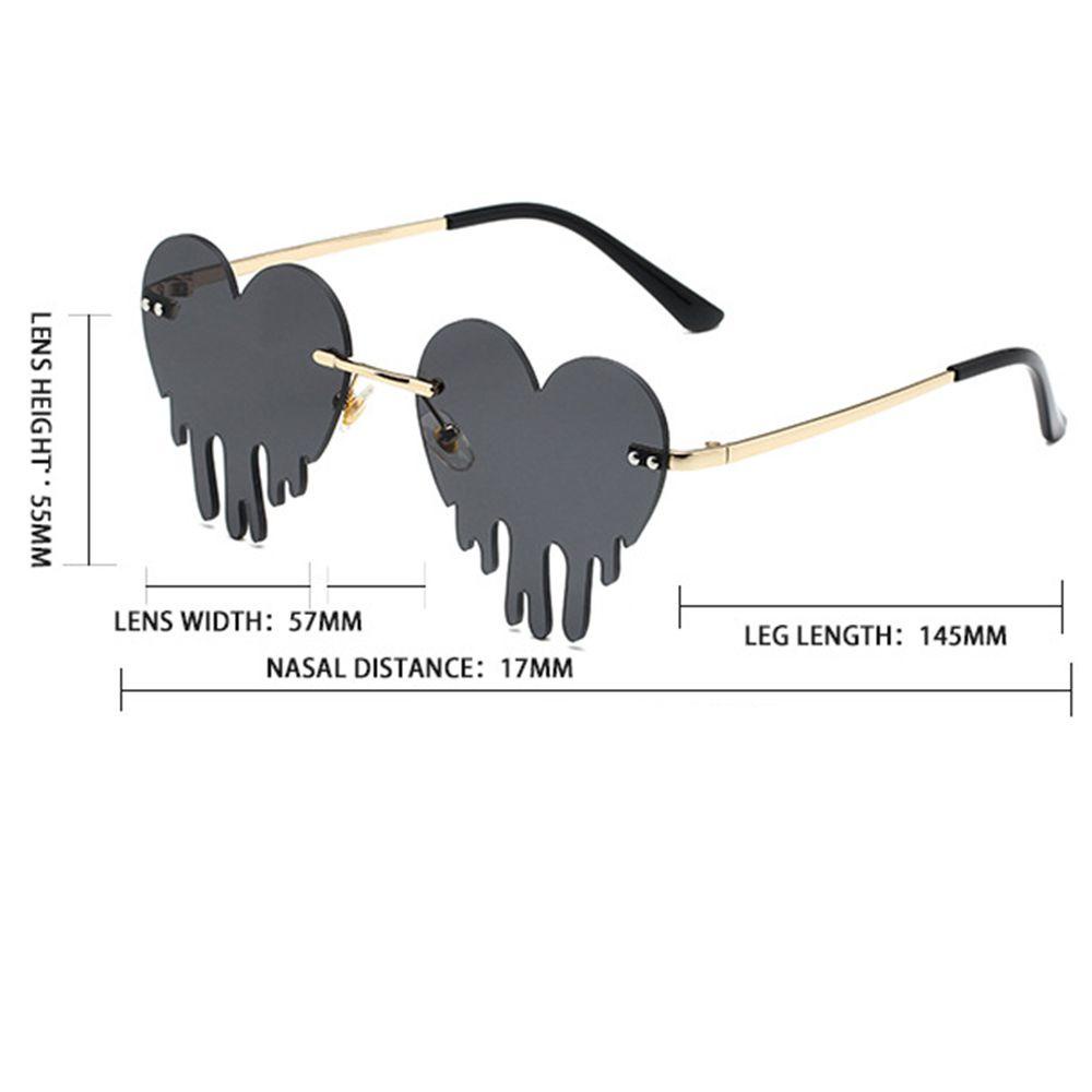 Lily Kacamata Matahari Tren Kreatif Mewah Unik Steampunk Bentuk Tear