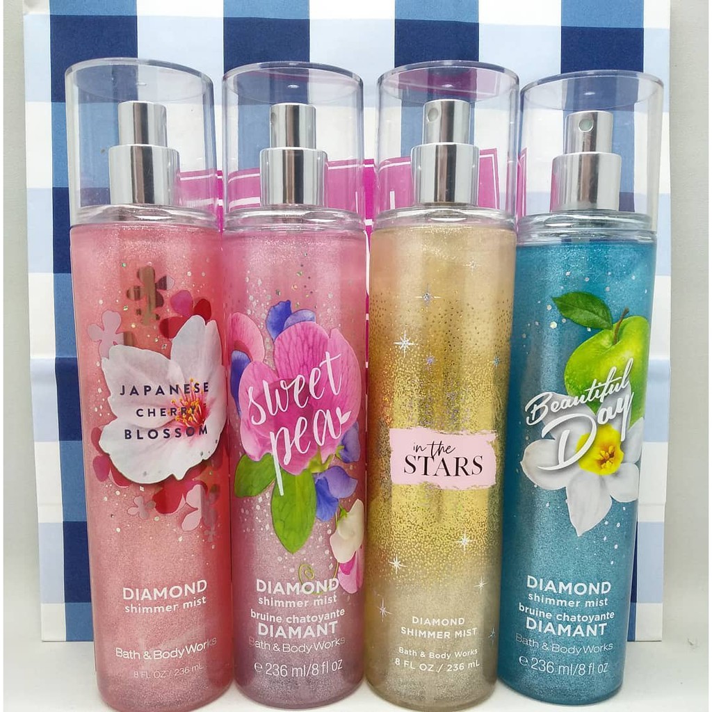 Bath And Body Works Beautiful Day Sweet Pea Shimmer Mist 176236 Ml Original