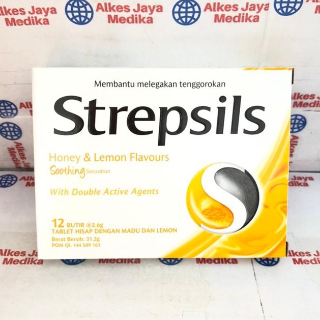 

Strepsils Honey Lemon Box Isi 12 Butir @2.6gram - Pelega Tenggorokan