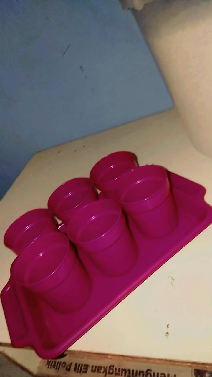 Eskan Pitcher Teko Set 2l Gelas Pelangi Plastik Bpa Free Aman Tidak Bau Plastik