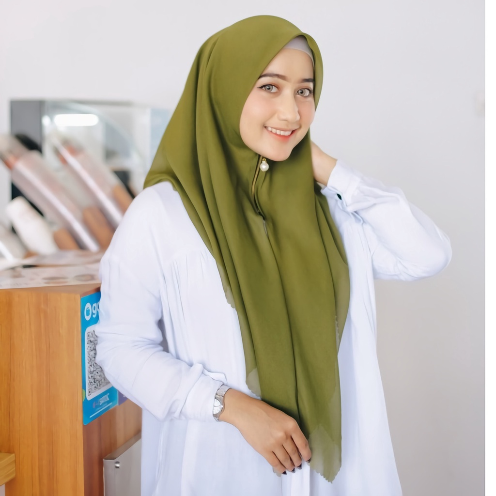 HIJAB ZIPPER INSTAN BELLA SQUARE / JILBAB RESLETTING