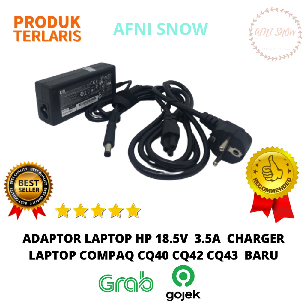 Adaptor Charger Laptop HP 18.5V 3.5A ORI 7450 Compaq CQ40 CQ42 CQ43 1000 HP Probook 440 4310 4320s