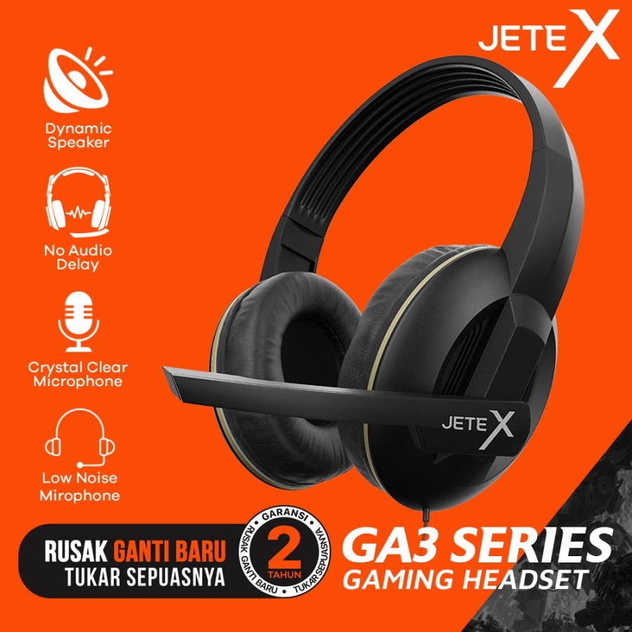Headset Gaming Headphone Gaming Noise Cancelling JETEX GA3 - Garansi 2 Tahun