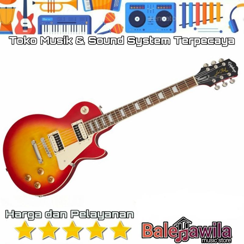 Gitar EPIPHONE LES PAUL CLASSIC WORN WORN Heritage Cherry Sunburst