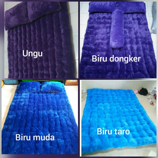 Kasur lantai berbulu