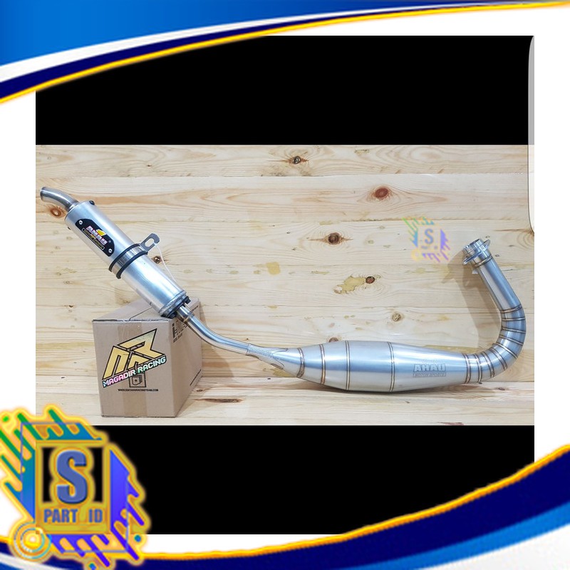 Knalpot RX King Stainless Ahau1 Type PDK Road Race 100% Original Ahau Potongan Harga