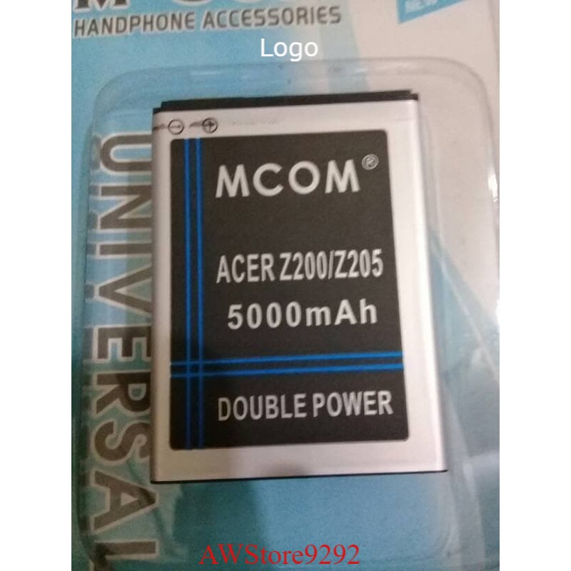 Mcom Battery Batre Baterai Double Power Mcom Acer Liquid Z200 Z220 Z205 M220 BAT-A311 A311