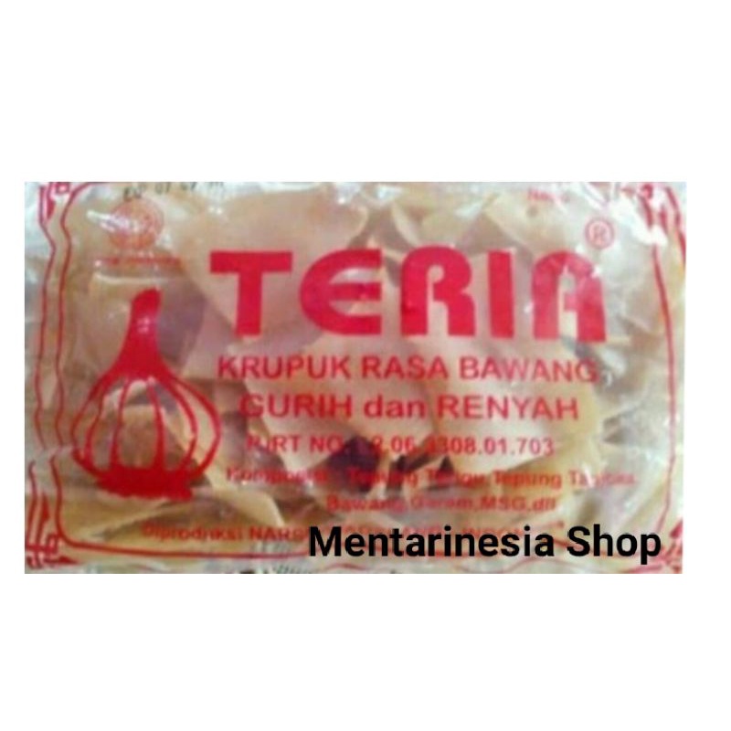 

Kerupuk Bawang Mentah Teria 130 Gram