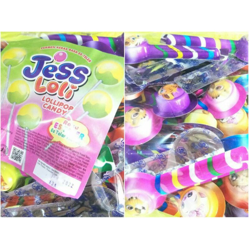 

permen lollypop rasa es teler camilan snack murah isi 30pcs