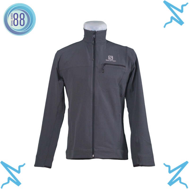 JAKET SALOMON DARKGREY JAKET OUTDOOR JAKET PRIA CASUAL OBD SL01