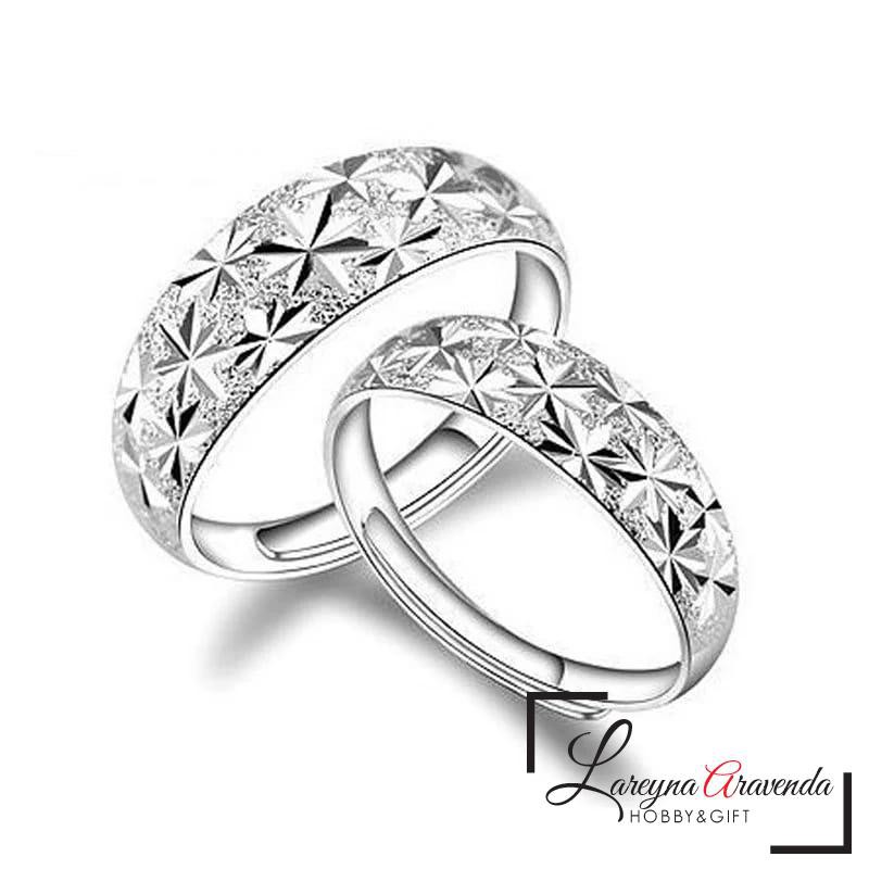 Cincin Pasangan / Couple Ring Titanium Model Star CC008