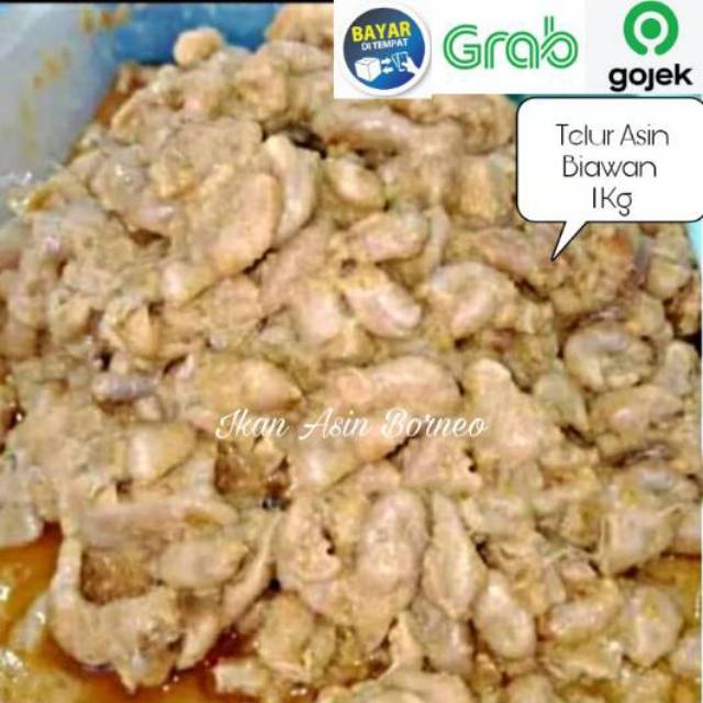 Telur Asin Gabus Haruan Bawan Biawan Telur  1000 Gram