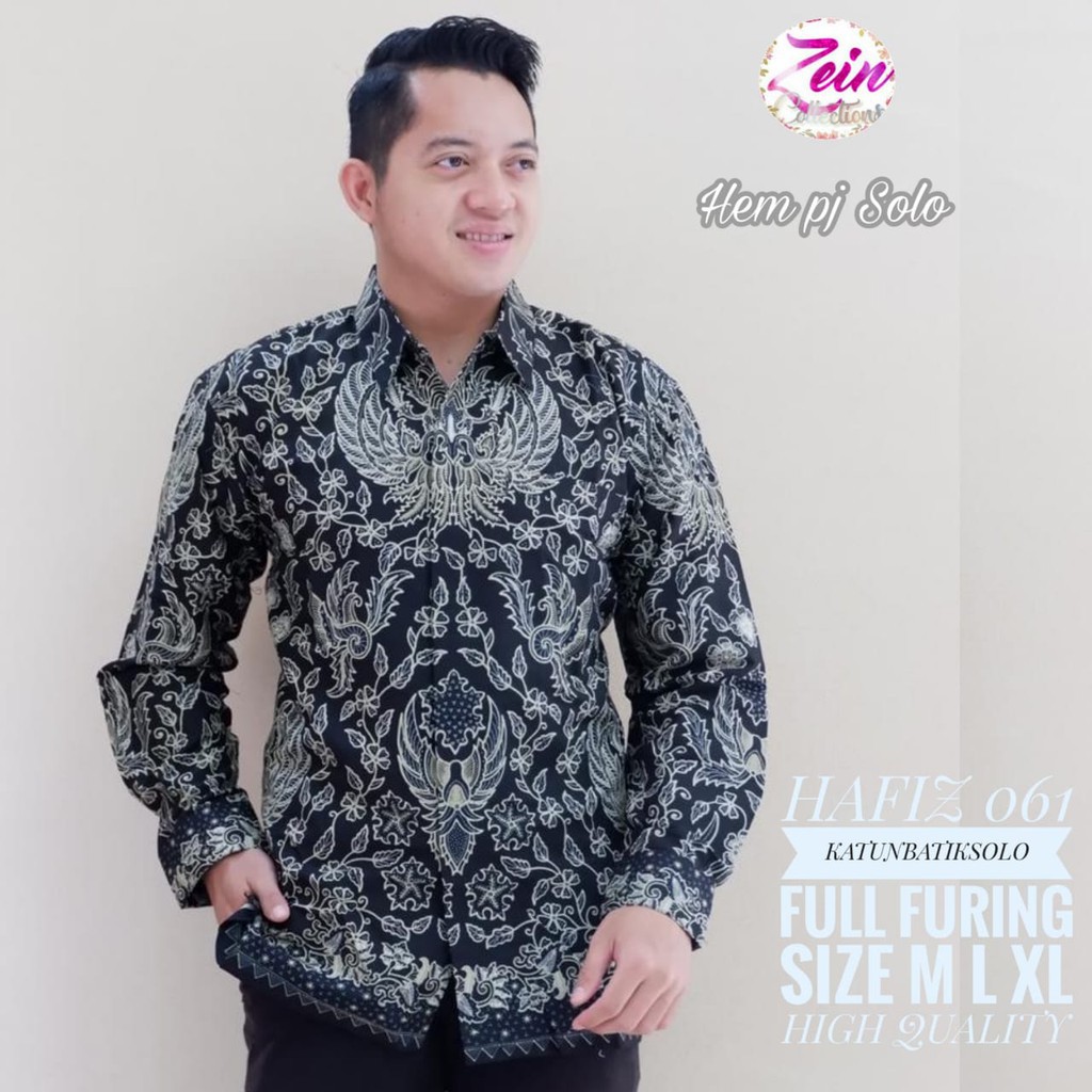 HAFIZ 061 / ZEIN KEMEJA BATIK PRIA / LENGAN PANJANG  /13.3