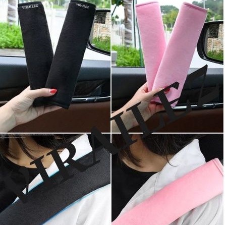 COVER SEAT BELT PENGAMAN SEATBELT MOBIL EMPUK DAN NYAMAN BAHAN BLUDRU