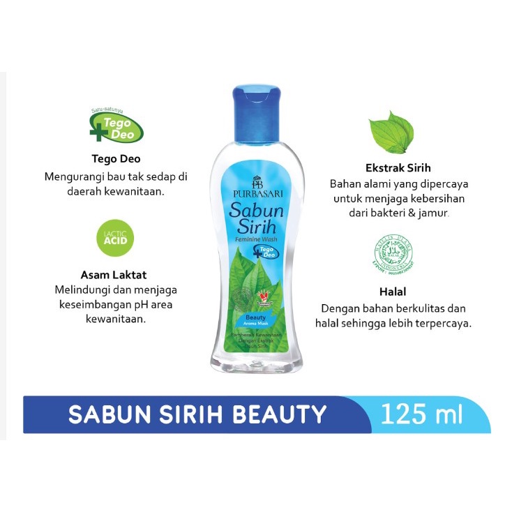 Purbasari Sabun Sirih 125 ml / 60ml