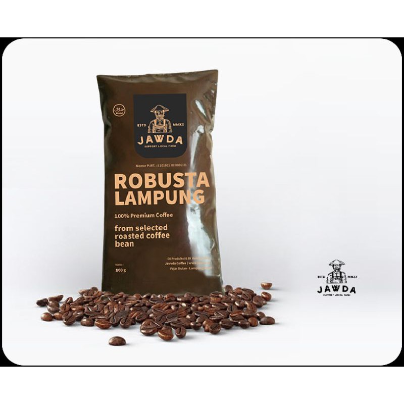 

JAWDA COFFEE Bubuk ( Premium ) Robusta Lampung - Natural Proses ( 100 gr )