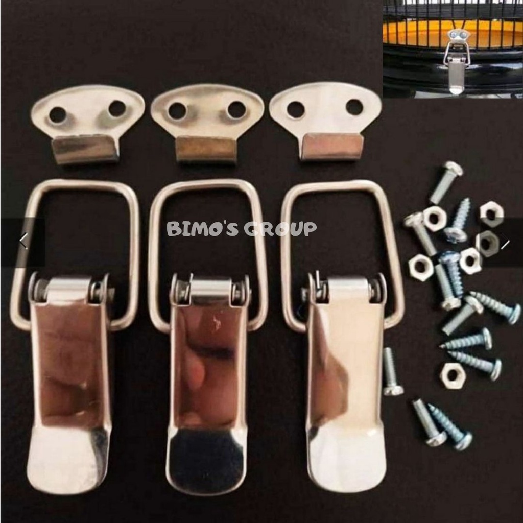 (ISI 3) KLEM TEBOK SANGKAR KLEM TEBOK OVERPAL JEPITAN SANGKAR KLEM SANGKAR BURUNG REP RAJA SILVER