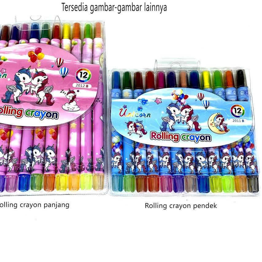 

Club Rolling crayon putar karakter oil pastel 12 warna stationarymurah..