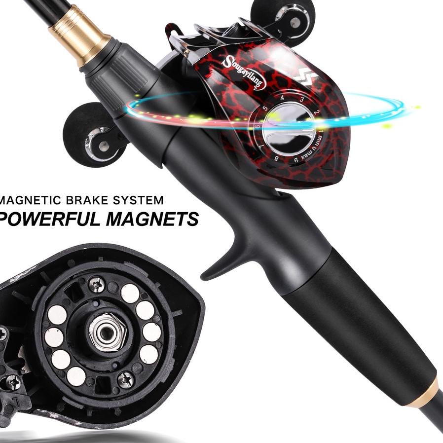 RE⚡TOCK [ORIGINAL] YUDO Telescopic Joran Pancing Set Carbon Fiber Fishing Pole Reel Pancing 18+1BB M