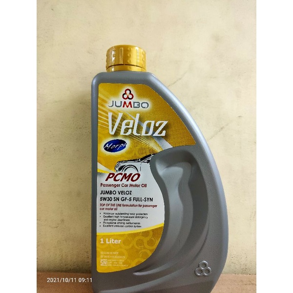 Oli Jumbo Veloz 5w30 Api SN GF-5 Full Sintetis