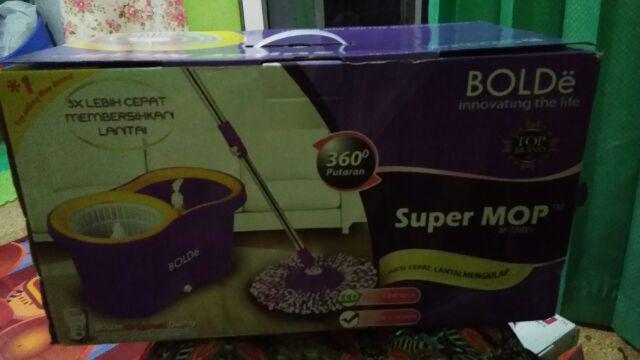 Alat Pel Supermop Bolde 169x+ (lubang Drainase Dan Tmpt Sabun)