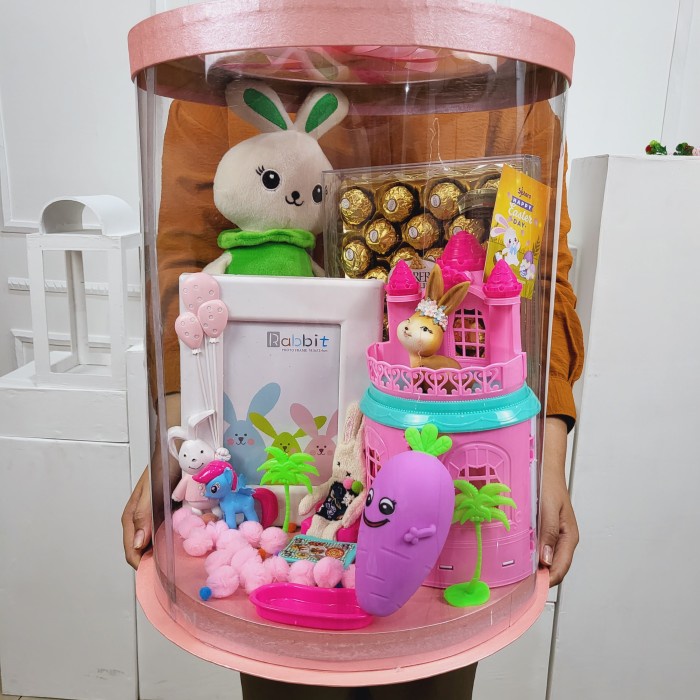 

Paket dekorasi box hampers easter bunny eggs kelinci telur paskah 183