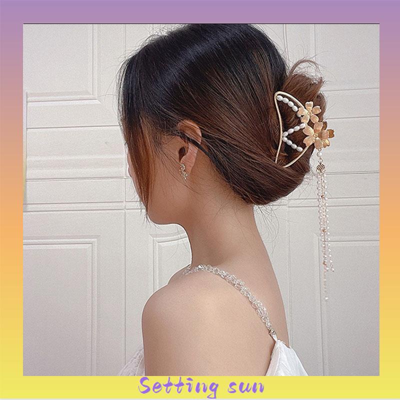 Butterfly Jepit Rambut Bentuk Kupu-Kupu Bahan Metal Ukuran Besar TN