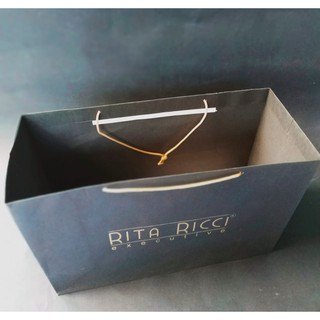 Paper bag, Paperbag Butik warna hitam Jemani Tipe Landscape size