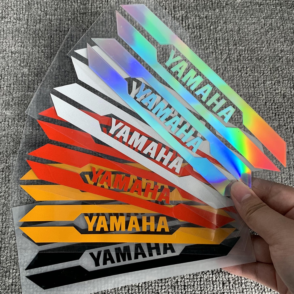 2pcs Stiker Reflektif Tahan Air Untuk Motor YAMAHA