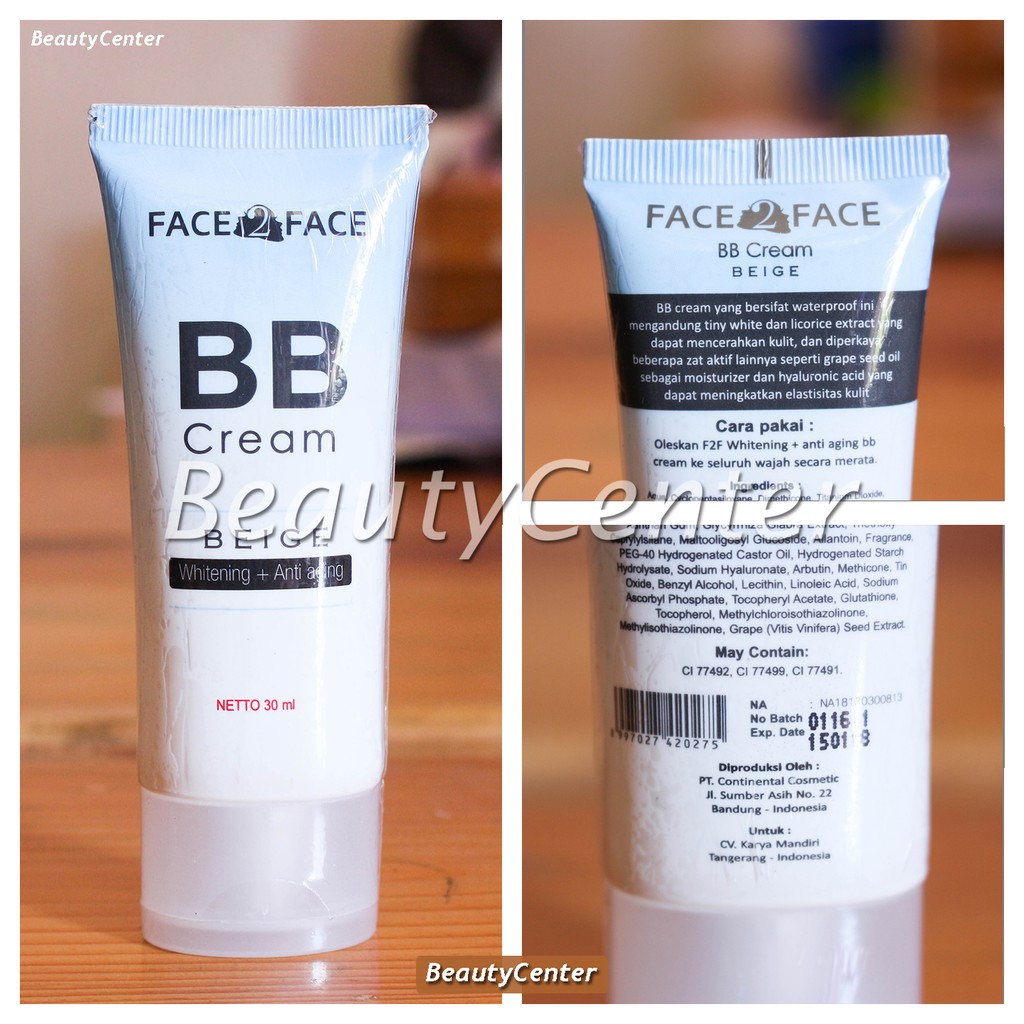 Face 2 Face (F2F) BB Cream 30ml / BPOM Resmi