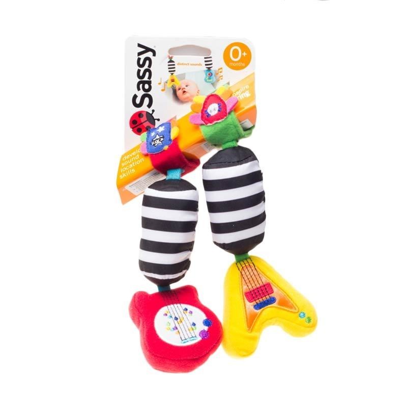 Sassy GO GO Guitar Baby Rattle - Mainan Stroller Bayi