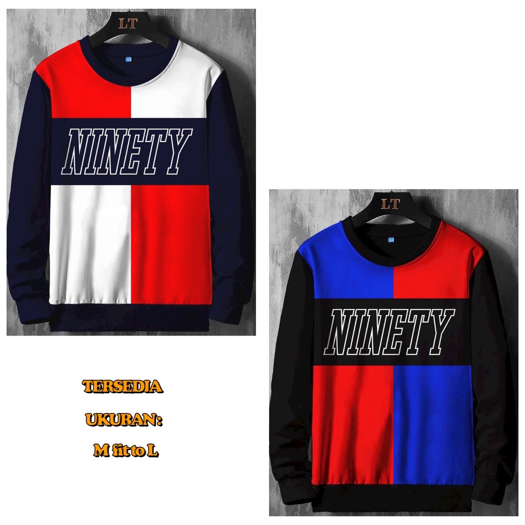 ALIPIO FASHION - BAJU SWEATER NINETY / fashion pria / sweater pria / atasan pria / keren