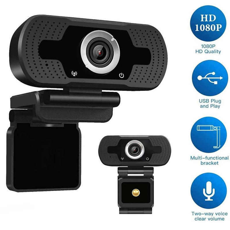 2MP Kamera Web Cam PC Webcam Komputer Facecam HD Usb Dengan Mikrofon 1920x1080p Drive-free Camera