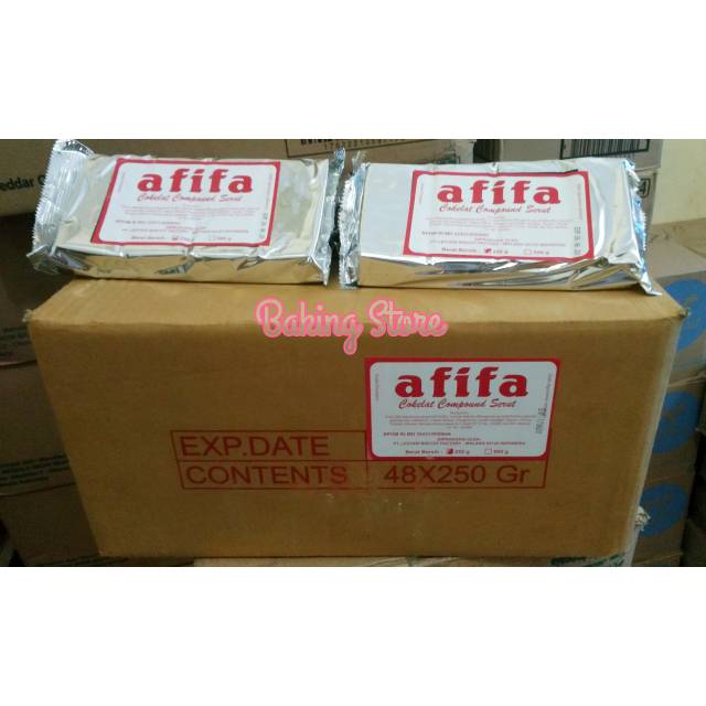 

Cokelat batang - Chocolate Compound Afifah 48x250gr - Gosend Only!!! !!!