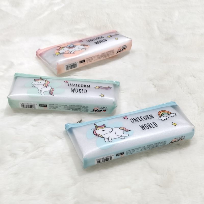 

Pencil Case Tempat Pensil Resleting Unicorn World