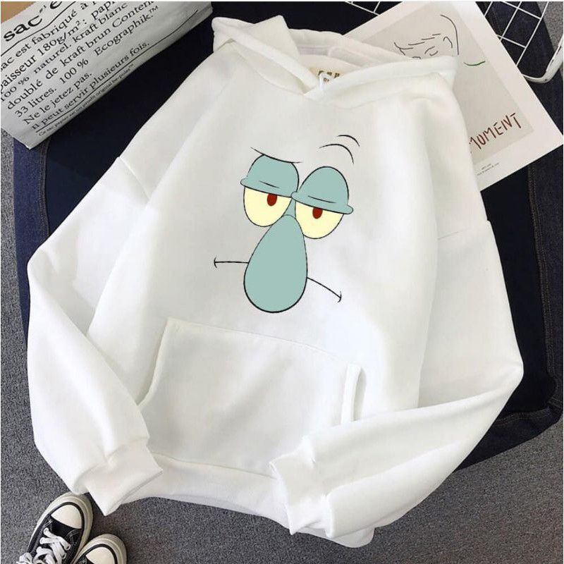 BIKINI BOTTOM SWEATER SPONGEBOB &amp; FRIEND HOODIE SWEATER FLEECE