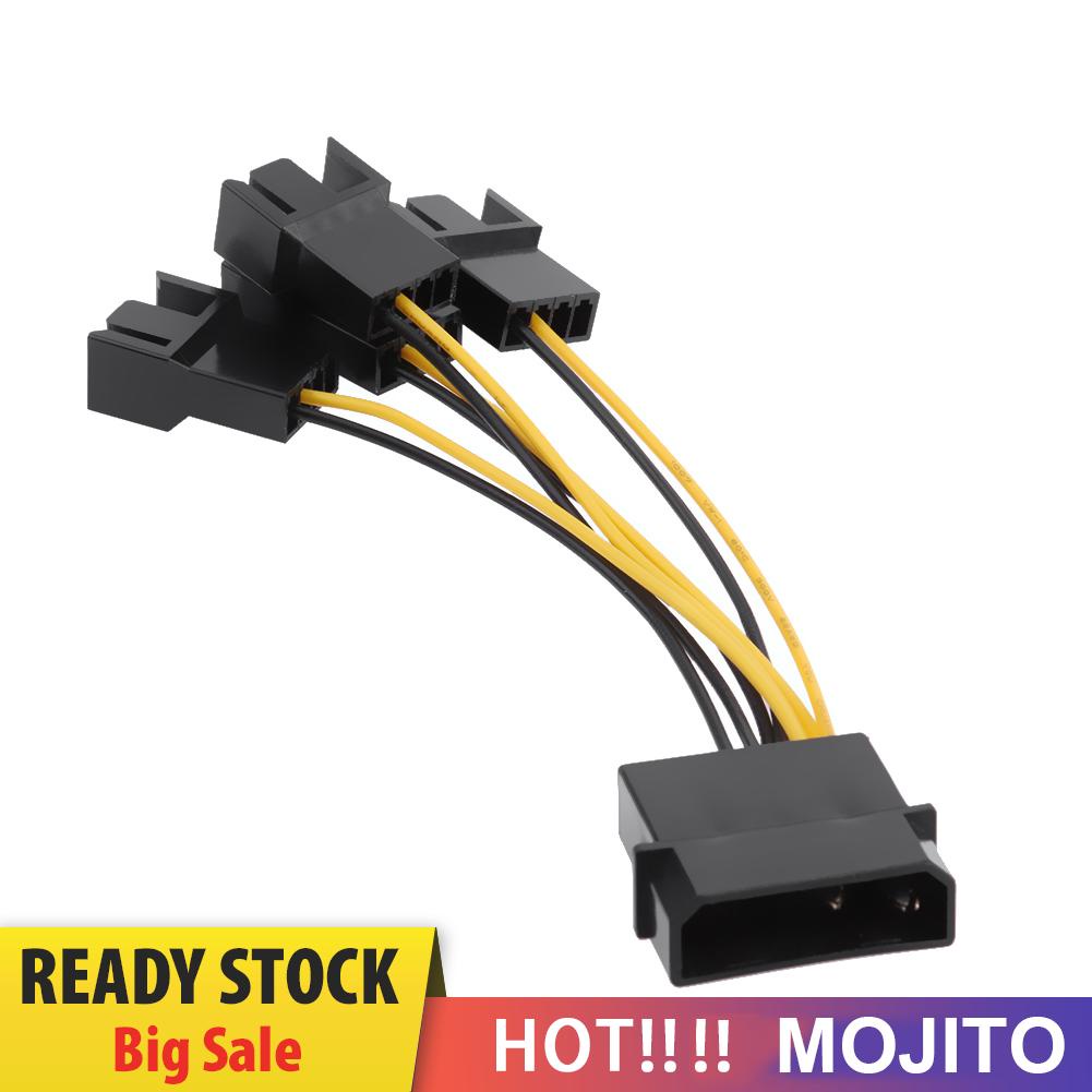 Kabel Power Splitter D-Port 3pin 1 Ke 4 Arah Untuk Kipas Pendingin Cpu Pc