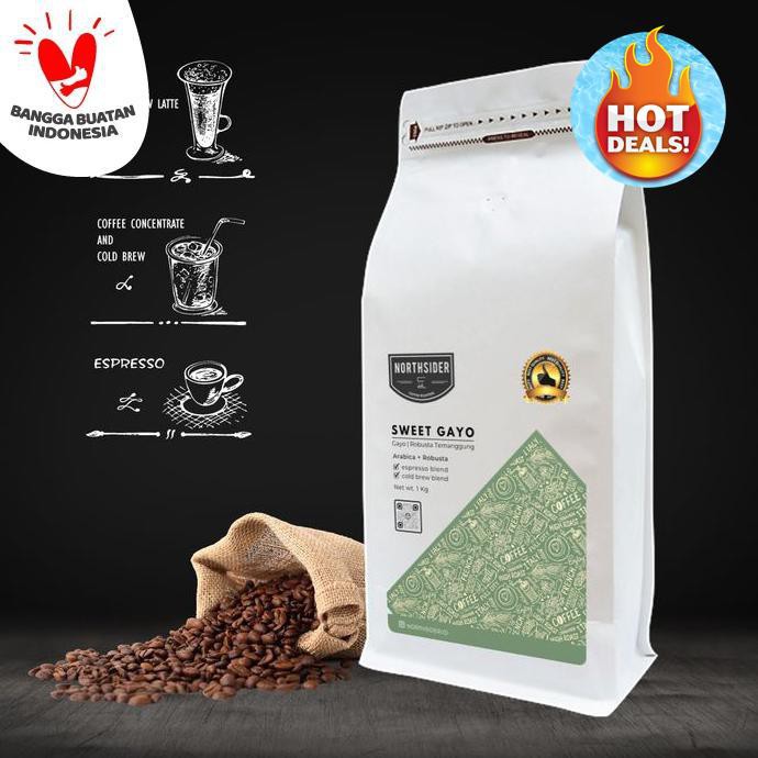 

Biji Kopi Arabika Sweet Gayo Blend - 1Kg Northsider Coffee Blend - Biji Kopi Best Product