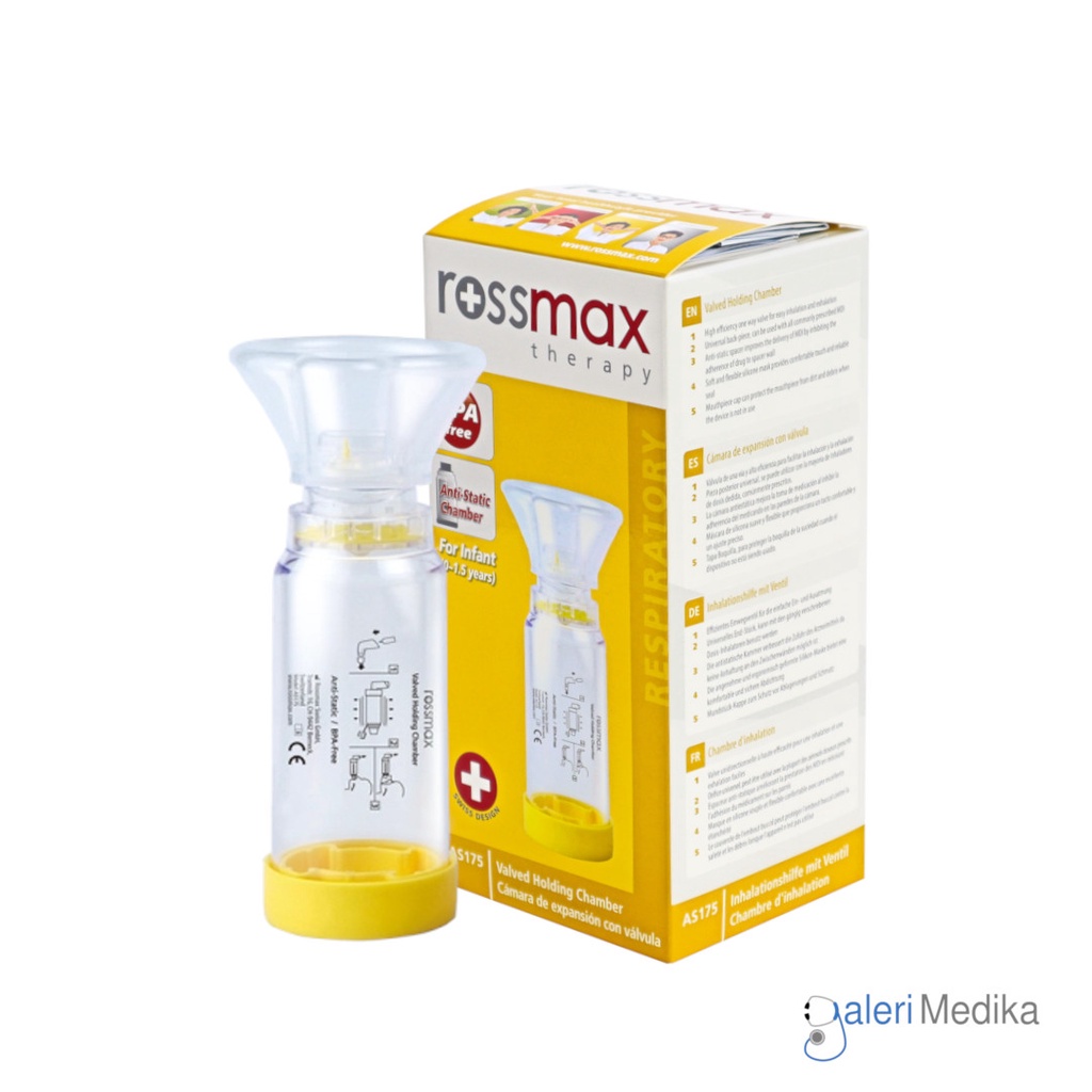 Rossmax Aerospacer AS-175 (Valved Holding Chamber) - Wadah Penghantar Obat