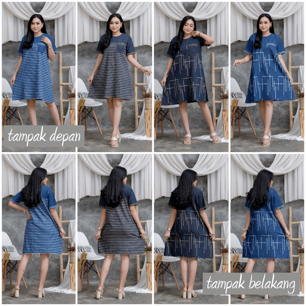 RACHEL BROWN DENIM DRESS SERIES / DRESS JEANS WARNA COKLAT