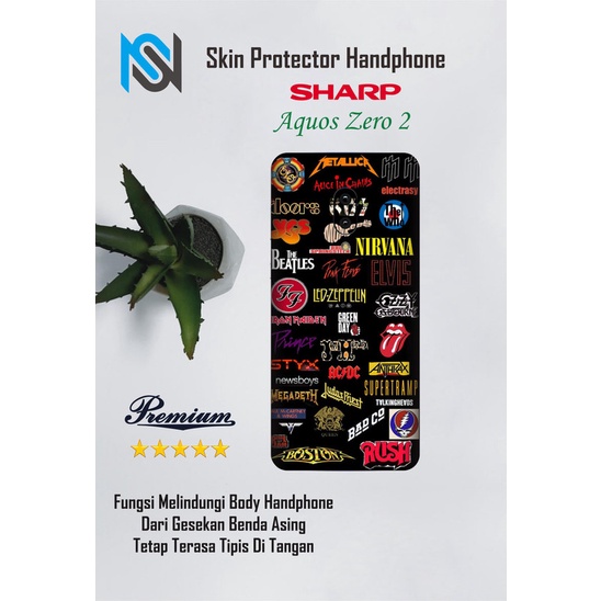 Isi 2pcs Garskin Hp Sharp aquos Zero 2 Motif bar - Free Custom Motif