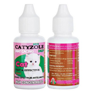 catyzole cattyzole obat cacing kucing drop 30ml