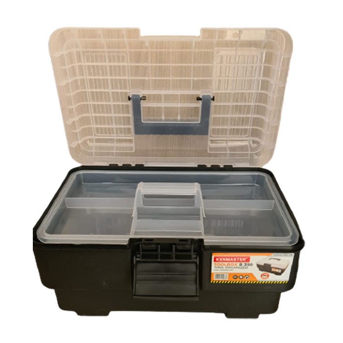 Kenmaster B390 Toolbox 15 Inch Tool Organizer Box Kotak Perkakas